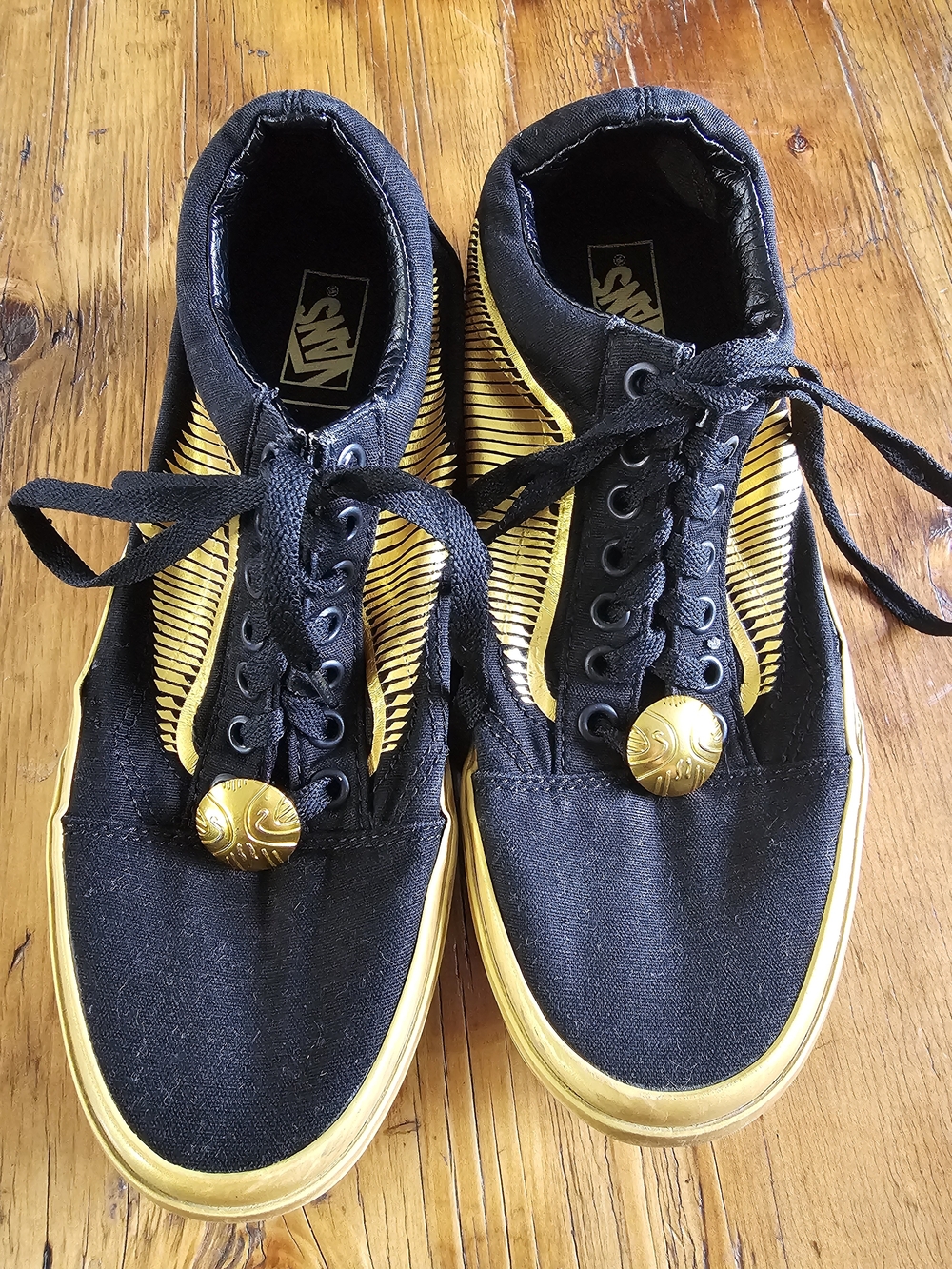 Vans Men’s Black & Yellow Low-Top Skate Harry Potter Sneakers Unisex